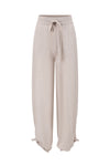 SWAYING 25 Fall/Winter Collection: Knotted Wool Tapered Leg Casual Pants SW-SW25AW3B12C1S2-MI (Beige)
